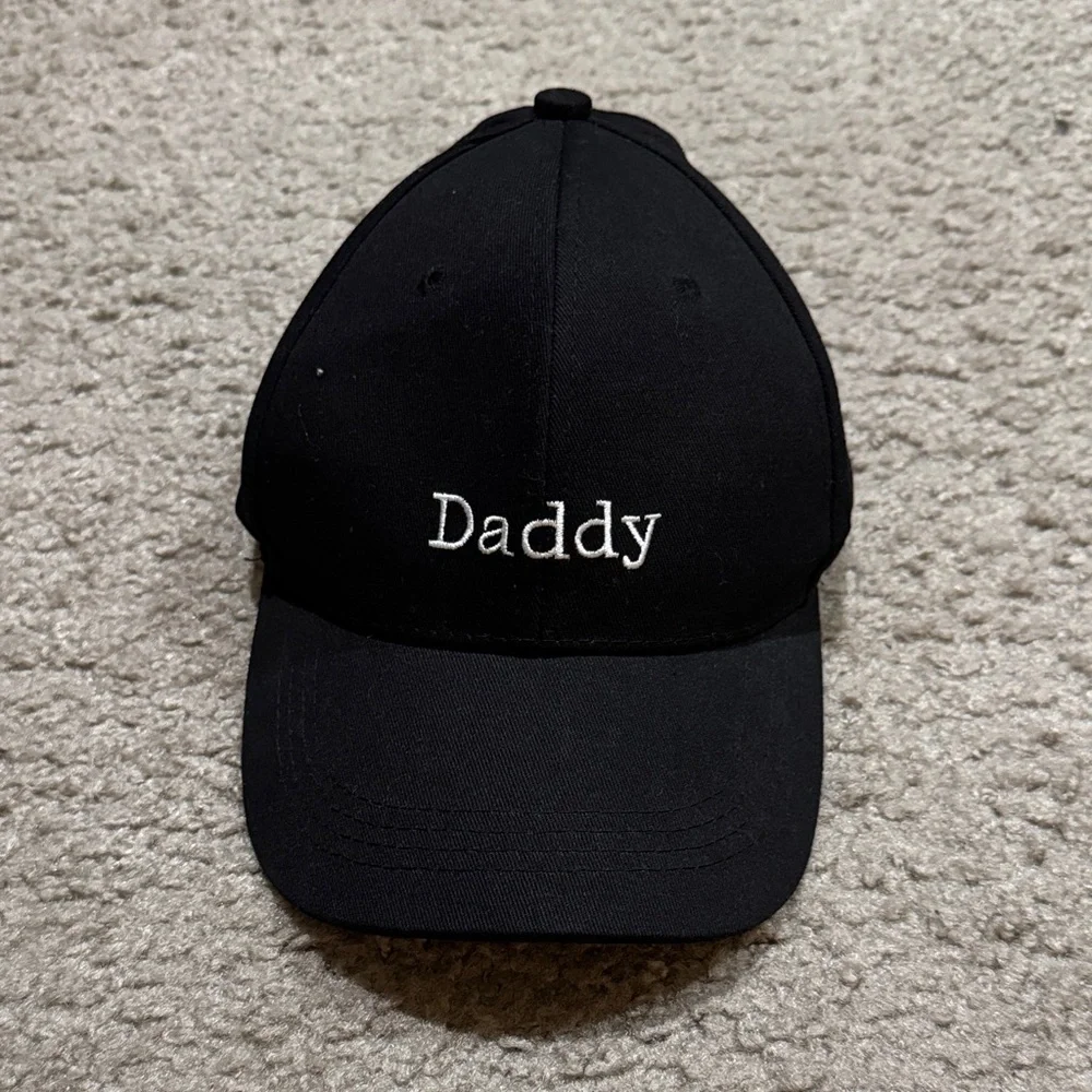 Black 'Daddy' Embroidered Cap